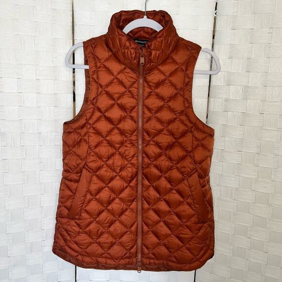 Athleta Quilted Vest In Warm Rust Women’s Size Small - Picture 11 of 11